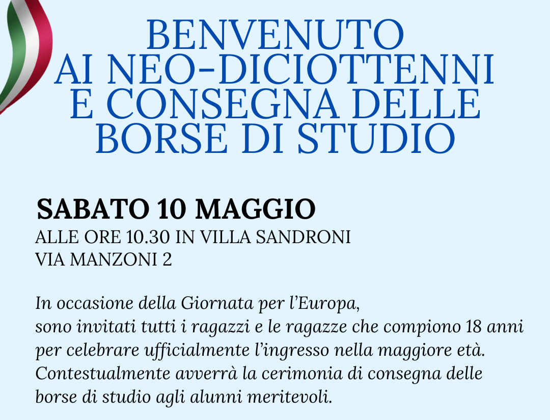 Annuncio neo-diciottenni Annuncio neo-diciottenni